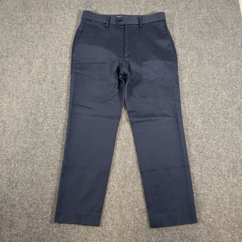 Banana Republic Traveler Pants Mens 30x32 (Actual 30x27) Blue Slim Fit‎